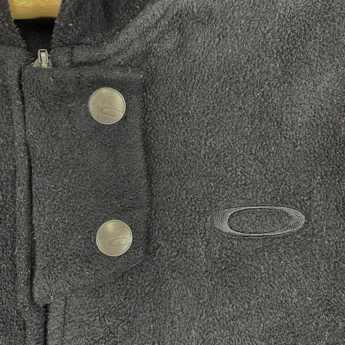 Oakley × Vintage Oakley Black Hoodie Fleece Jacket Size M / US 6-8 / IT 42-44 - 7 Thumbnail