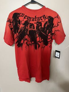 Vintage Affliction Bamboo Mens Shirt 2XL XXL Red New With Tags