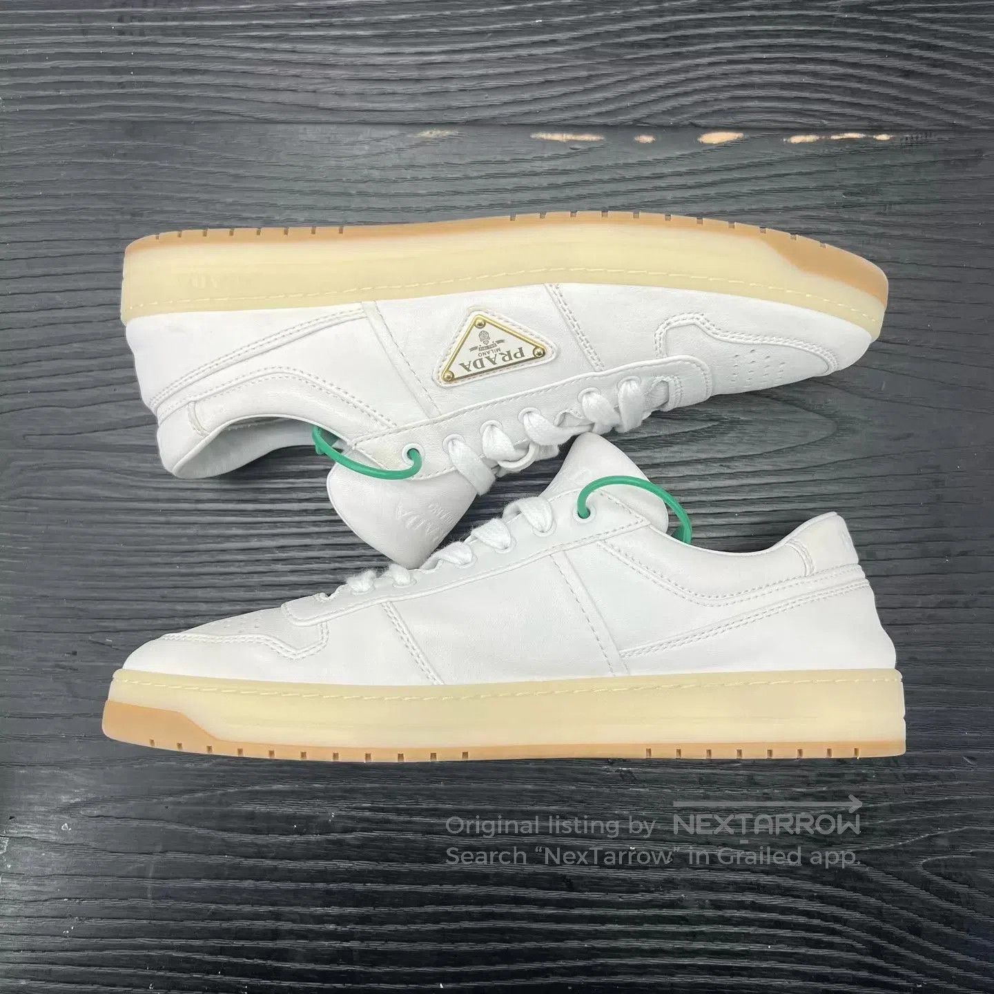 Prada Beige Low-Top Sneakers Size 9. Size US 9 / EU 42 - 3 Thumbnail