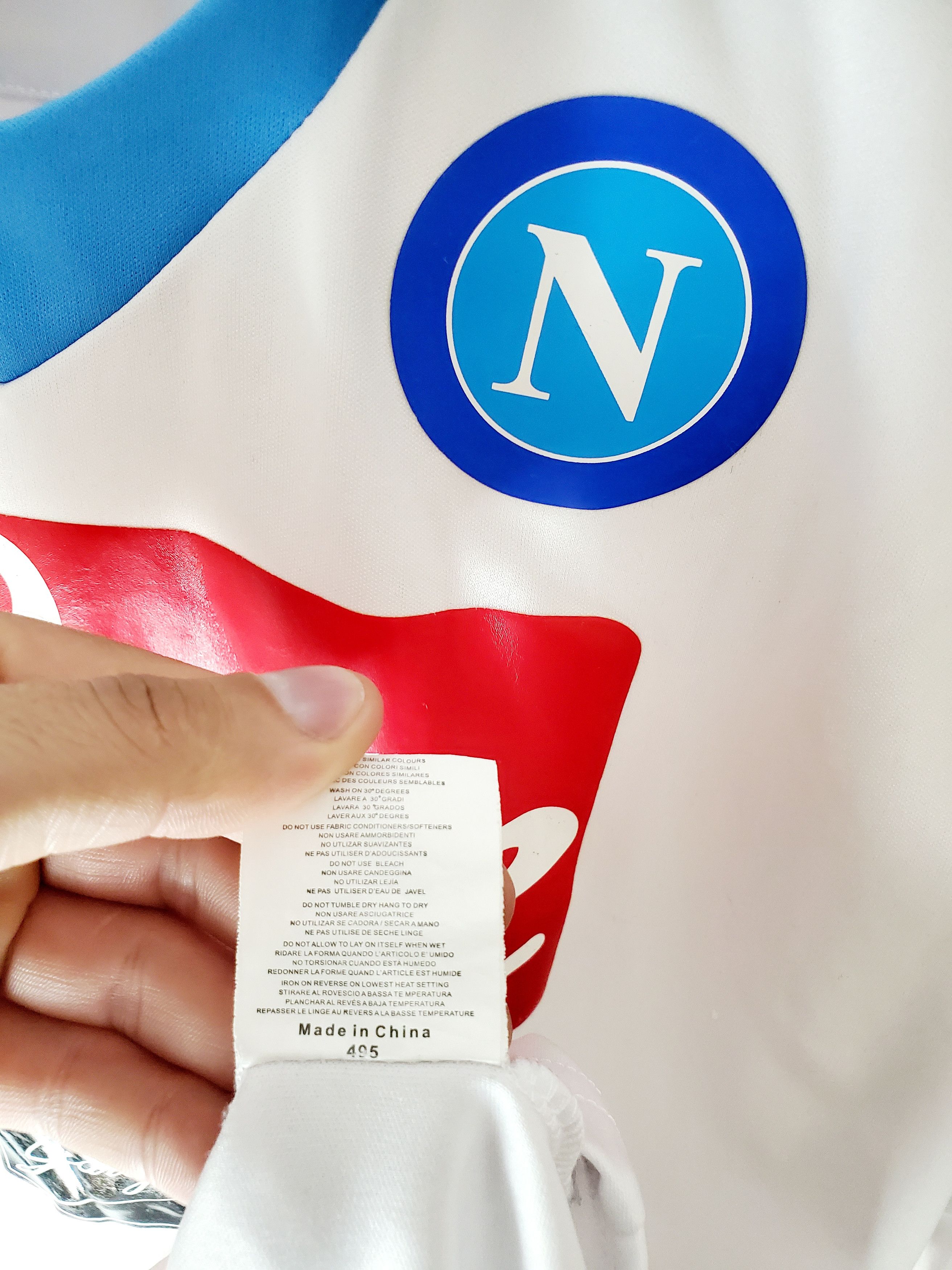 Macron NAPOLI ITALY 2014/2015 AWAY FOOTBALL JERSEY MACRON SIZE L Size US L / EU 52-54 / 3 - 5 Thumbnail