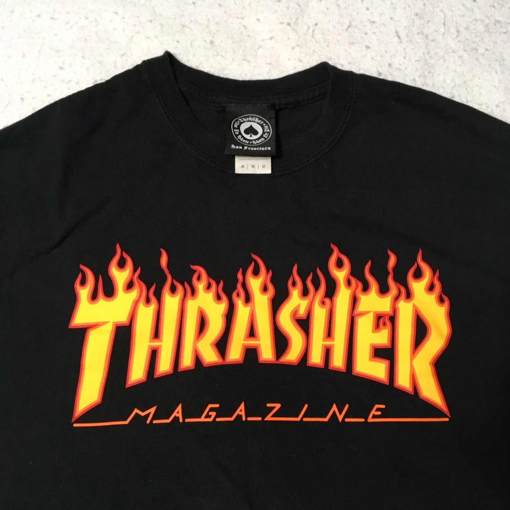 Thrasher Thrasher Magazine Flame Logo T Shirt Mens Size M Medium Used see pic for rip Size US M / EU 48-50 / 2 - 2 Thumbnail