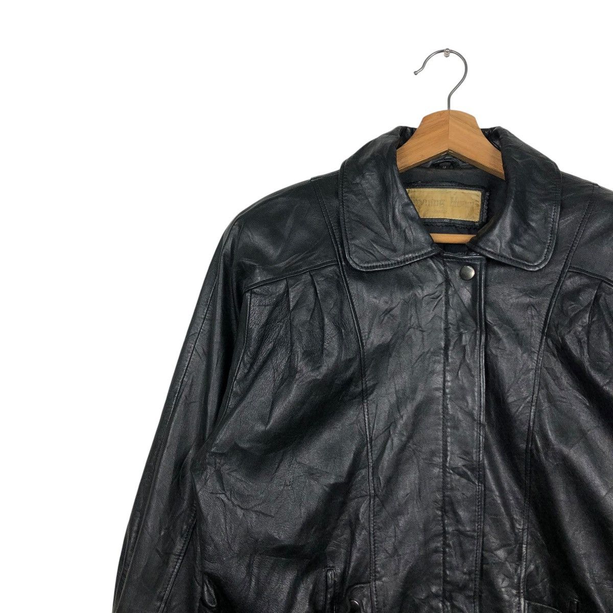 Japanese Brand 🔥VINTAGE BIKER LEATHER JACKET SHYNING HEART ISSEY MIYAKE Size US M / EU 48-50 / 2 - 9 Thumbnail