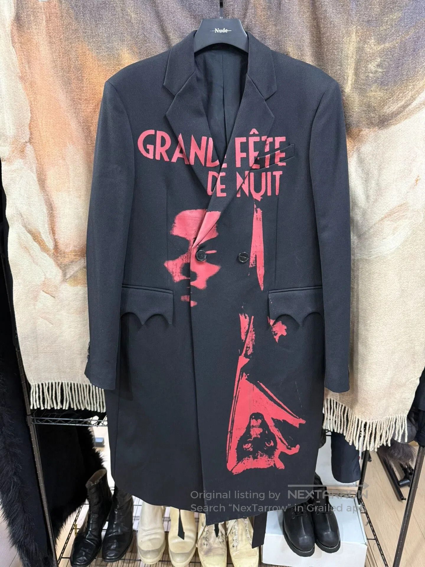 Raf Simons raf simons painted wool coat size 48. Size US L / EU 52-54 / 3 - 1 Thumbnail