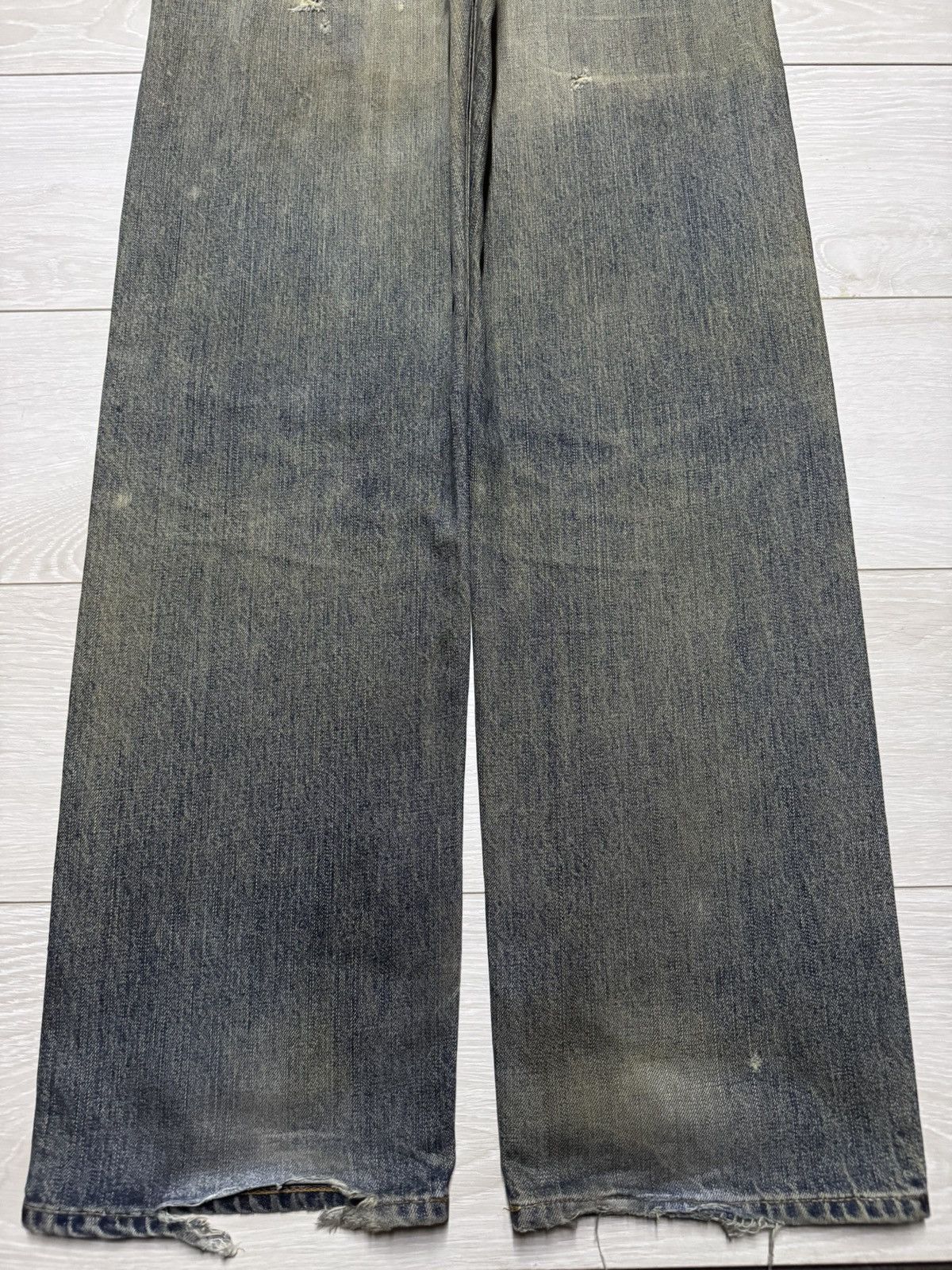 Levi's Vintage Levis 503 Mud Wash Distressed Baggy Jeans Size US 33 - 6 Thumbnail