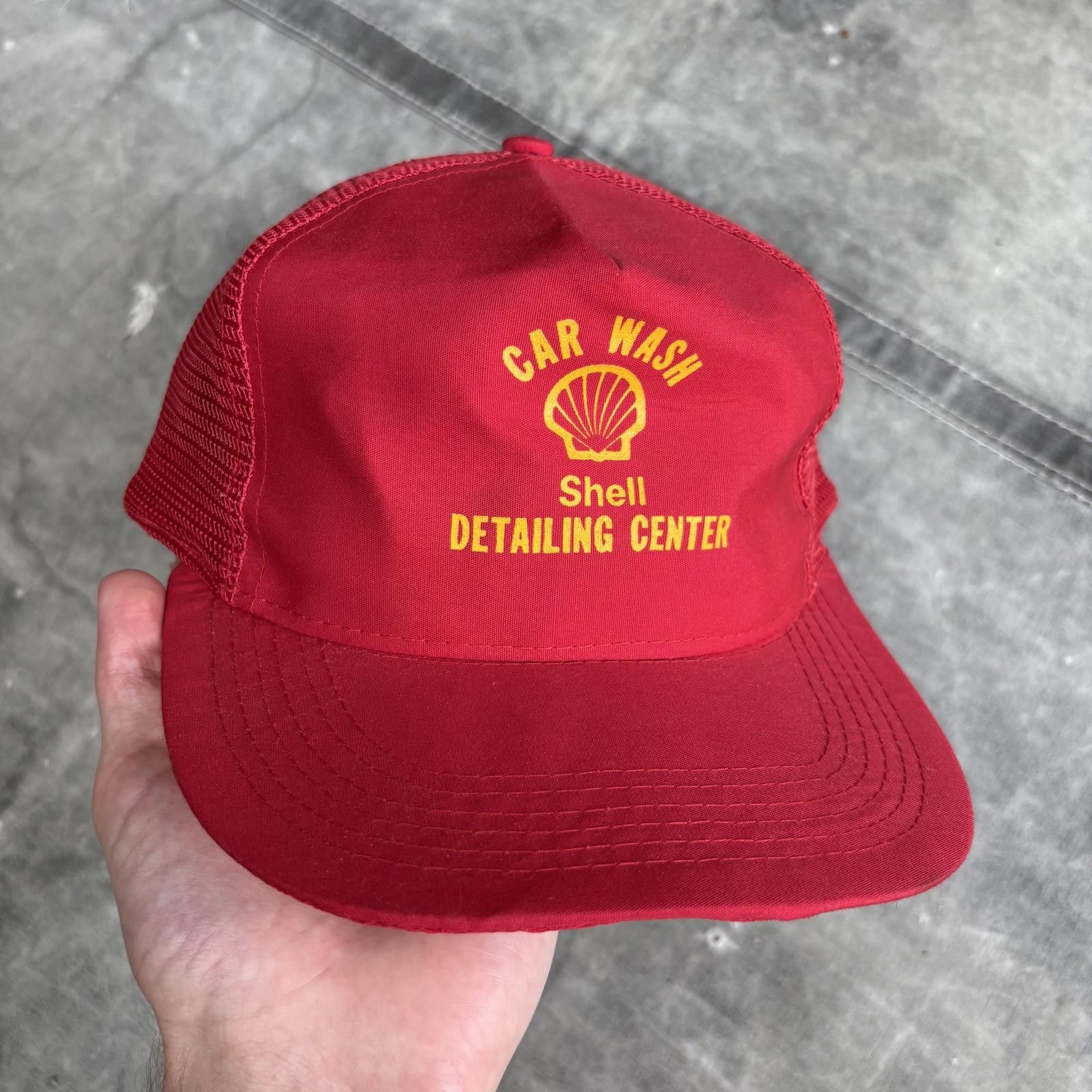 Vintage Vintage 80s 90s Shell Car Wash Detailing Center Trucker Hat Size ONE SIZE - 1 Thumbnail
