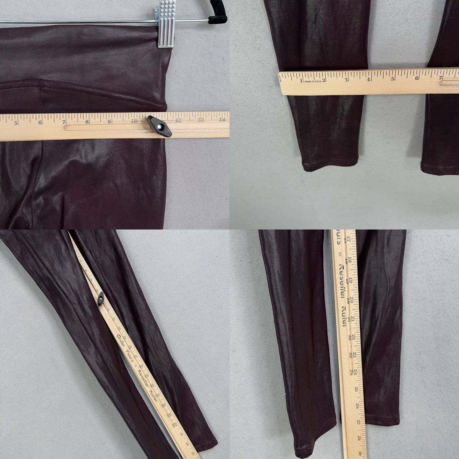 Spanx Spanx Leggings Womens XS Faux Leather Red Shaping Ankle Pants Slimming Edgy Size 26" / US 2 / IT 38 - 8 Thumbnail