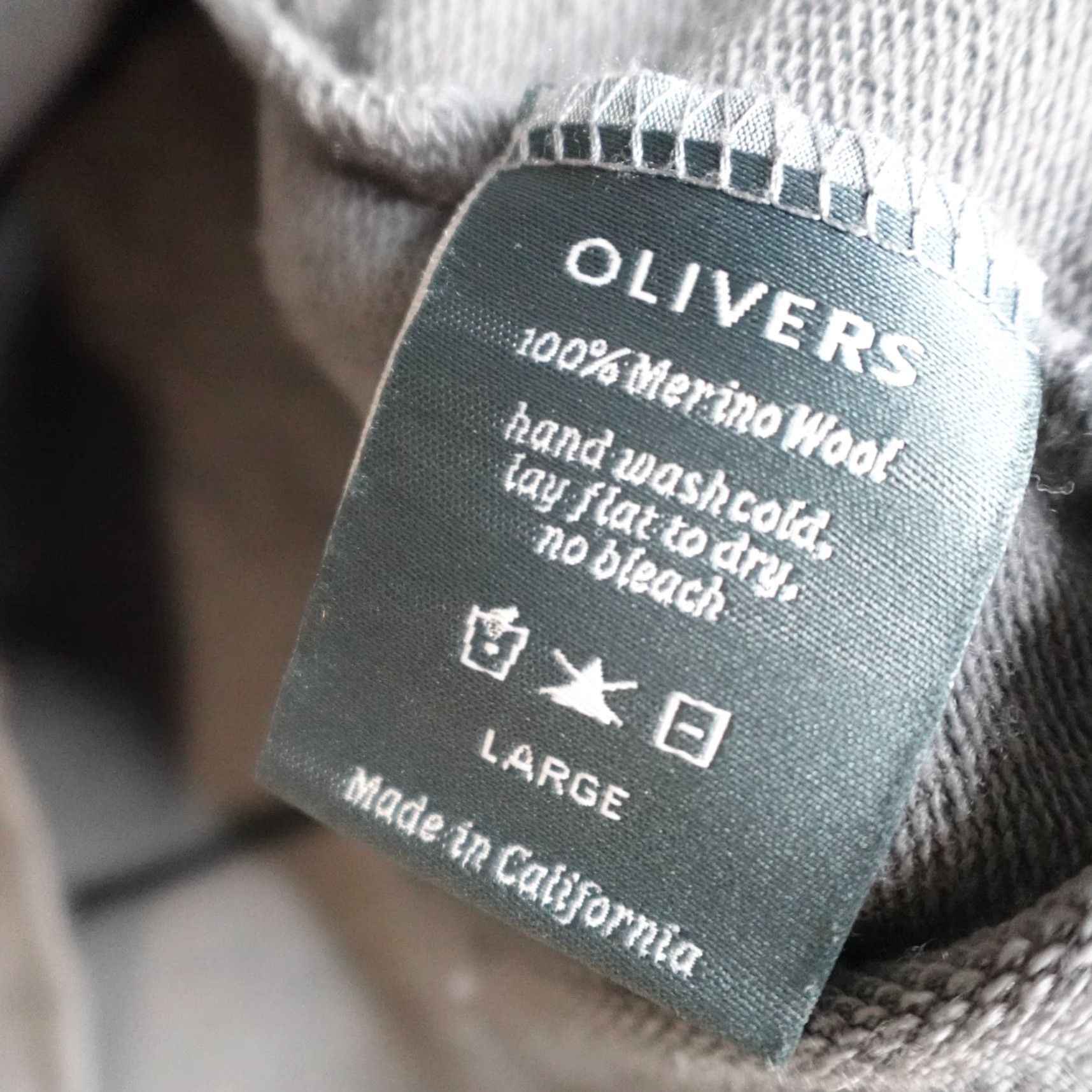 Olive Olivers Shirt Mens Medium Gray Solid Long Sleeve 100% Merino Wool Made in USA Size US M / EU 48-50 / 2 - 7 Thumbnail