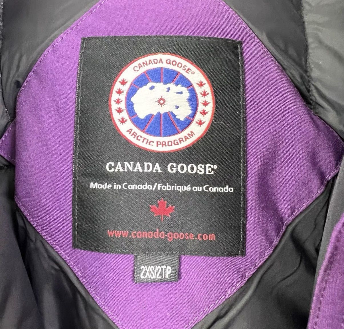 Canada Goose Canada Goose / Purple Women's Parka Down Jacket K12 Size XXS / US 00 / IT 34 - 3 Thumbnail