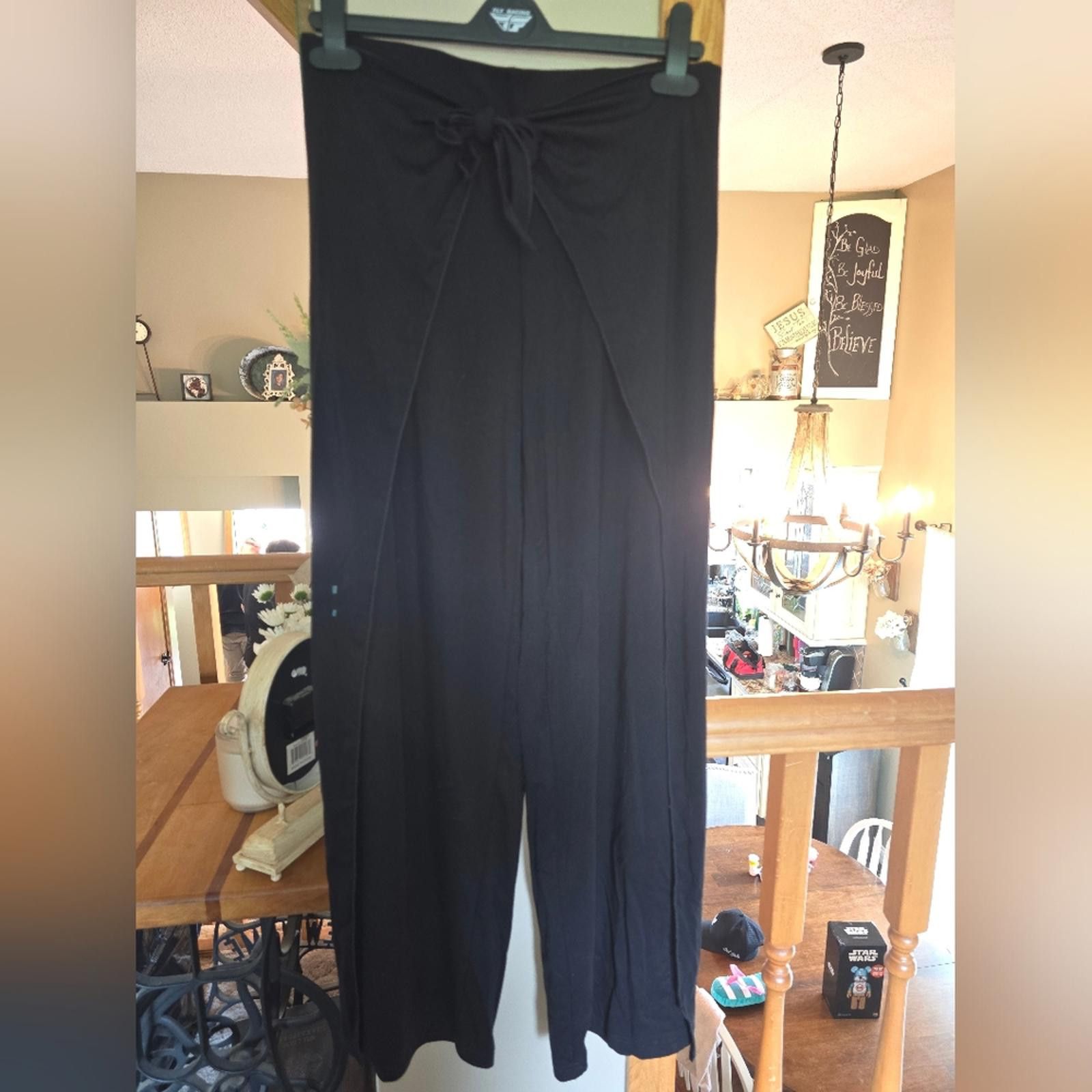 Designer OGL Halara High Waisted Flowy Palazzo Pants Tie Size 28" / US 6 / IT 42 - 2 Thumbnail