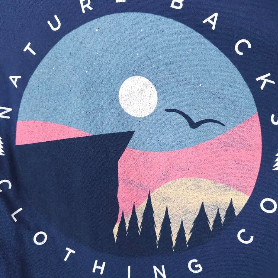 Comfort Colors Nature Backs T Shirt Mens Shirt Size S Blue Outdoor Hiking Camping Size US S / EU 44-46 / 1 - 5 Thumbnail