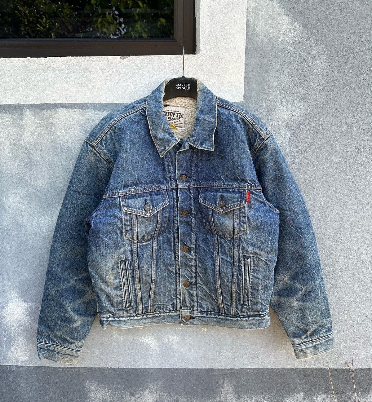 Edwin Vintage 80s Edwin rusty wash trucker denim jacket Size US L / EU 52-54 / 3 - 1 Thumbnail