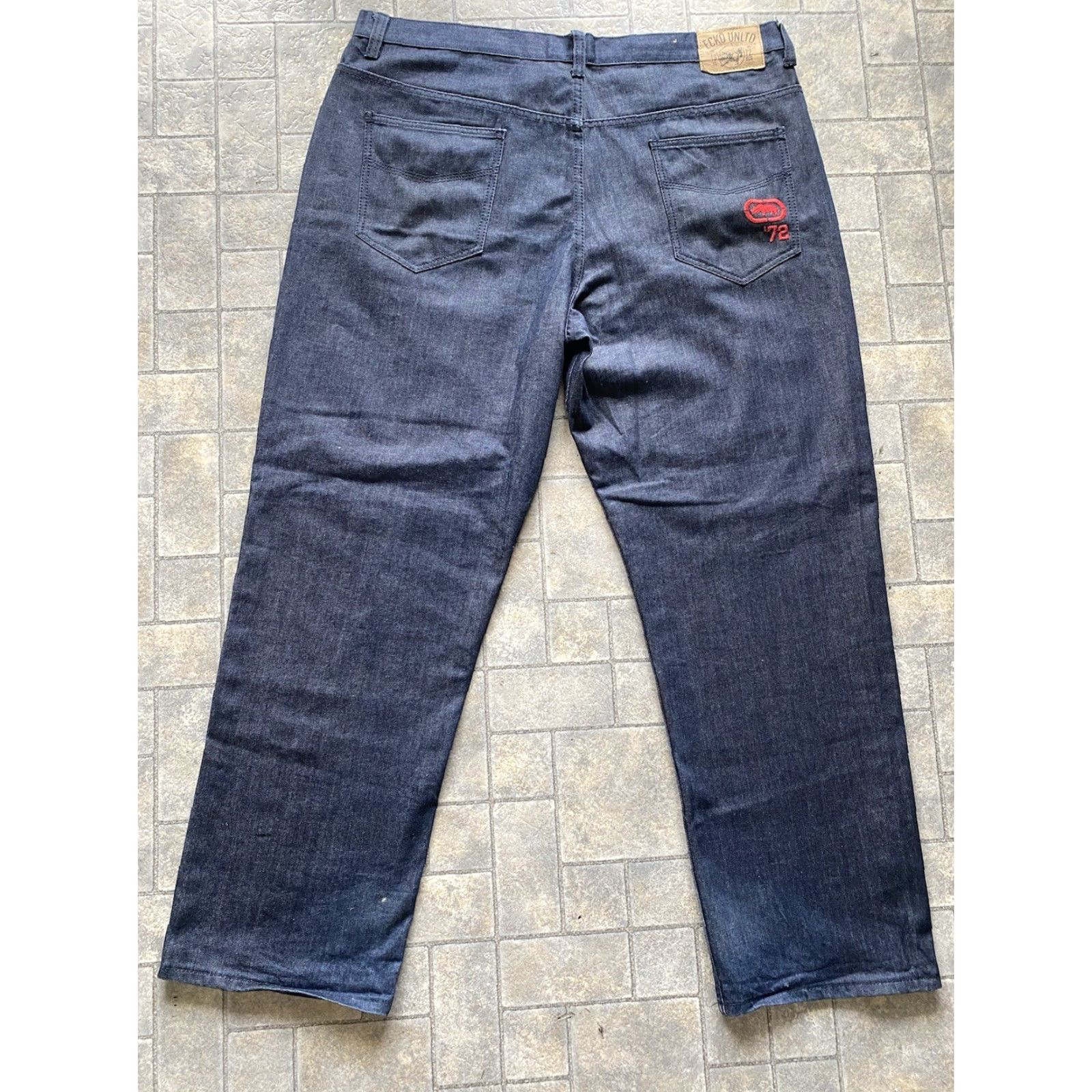 Ecko Unltd. VINTAGE Ecko Unltd. Jeans Pants Dark Blue Relaxed Fit 44B 1972 5-Pocket Denim VTG Mens Size US 44 / EU 60 - 2 Thumbnail