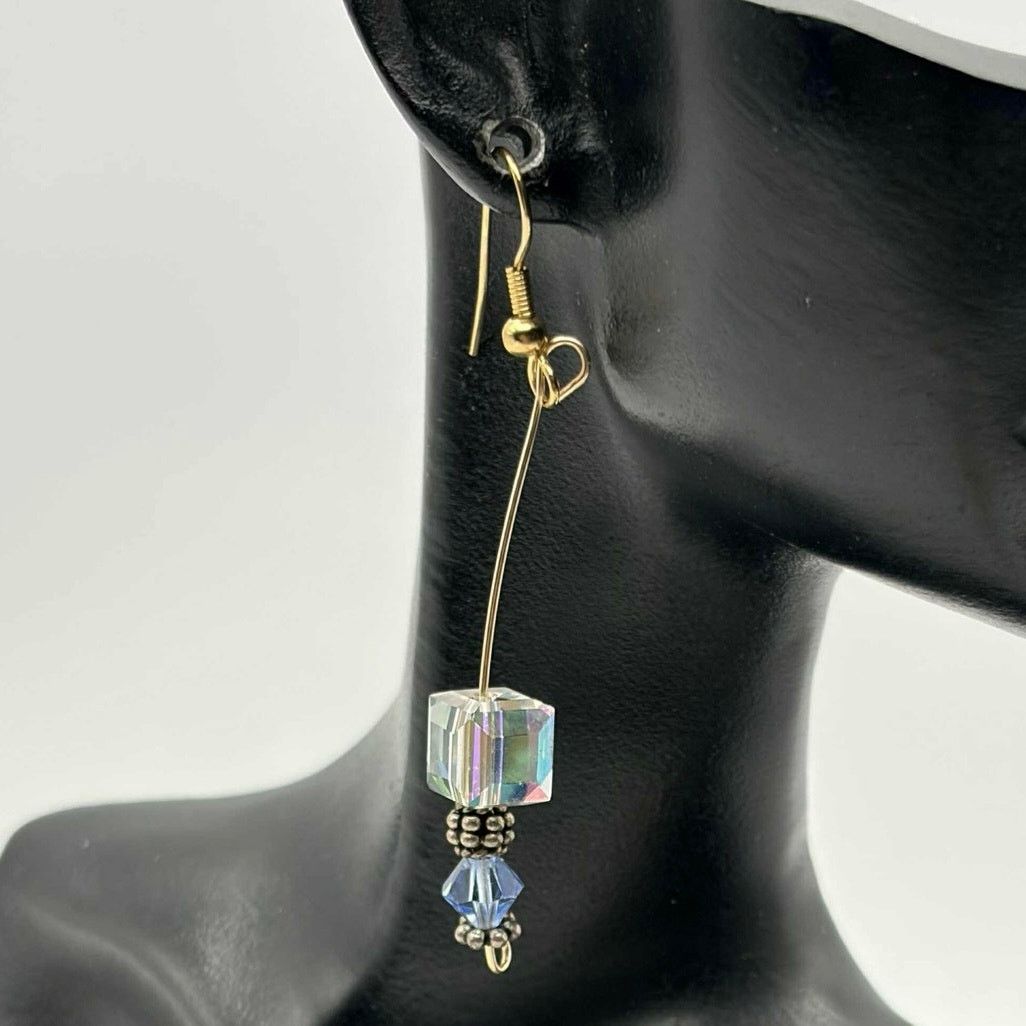 Other Gold Bow & Crystal Drop Earrings Size ONE SIZE - 3 Thumbnail
