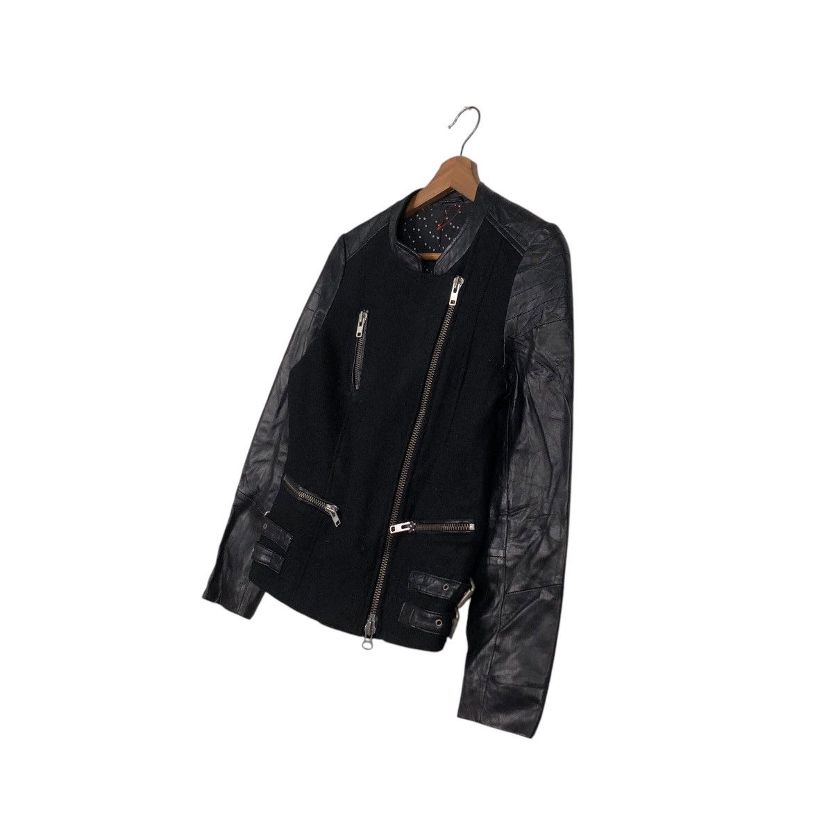 Japanese Brand 📌You & Me Oui Biker Genuine Leather Jacket Cafe Racer Size US M / EU 48-50 / 2 - 3 Thumbnail