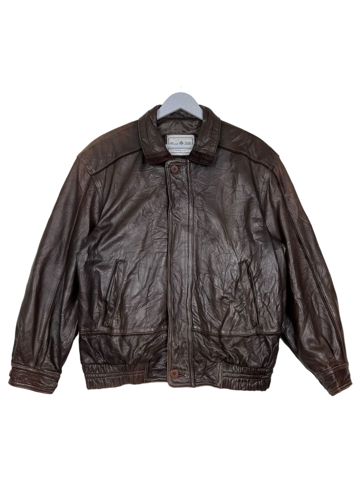 Designer 🔥 VINTAGE RICARD PELLS LEATHER JACKET MADE IN SPAIN Size US M / EU 48-50 / 2 - 2 Thumbnail