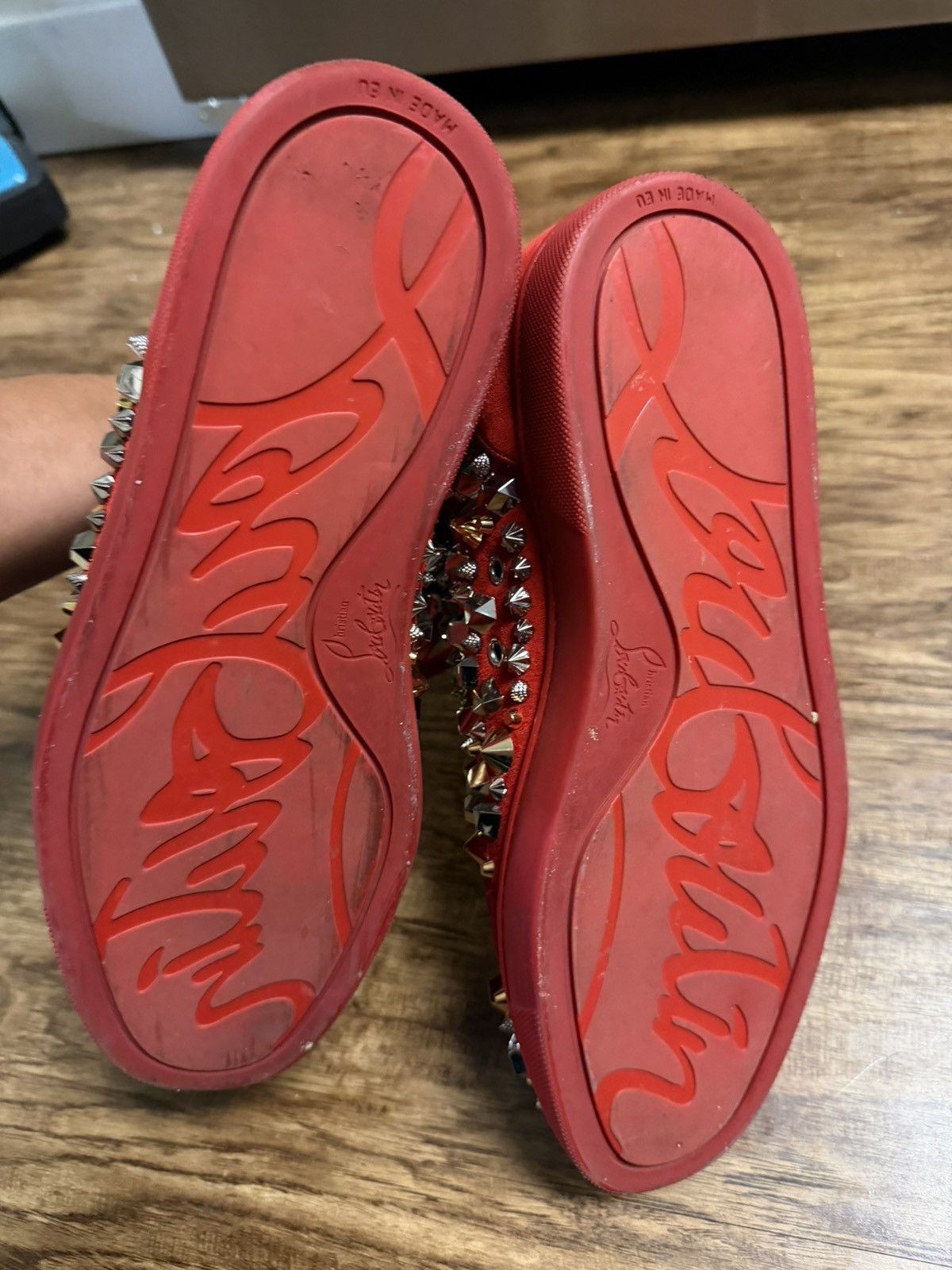 Christian Louboutin Christian Louboutins- mix flat veau velours/gg Size US 9 / EU 42 - 6 Thumbnail
