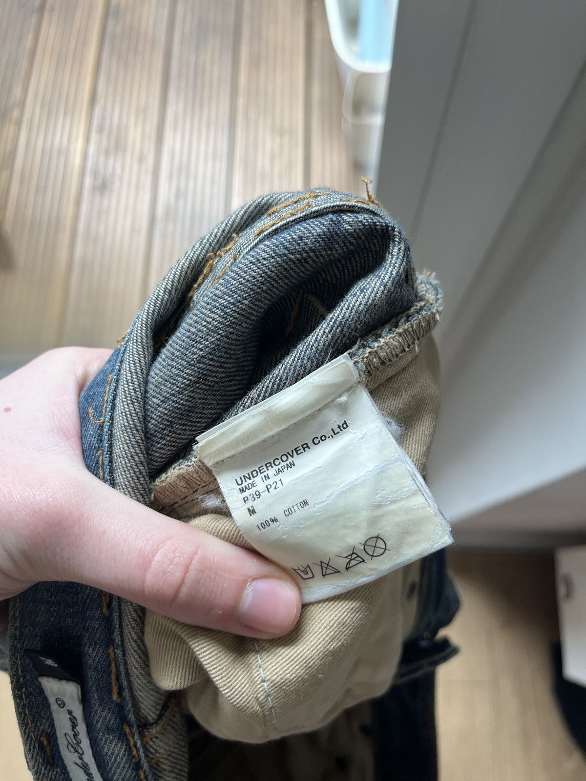 Undercover AWO4 Undercover 68 Red Yarn Denim Size US 29 - 6 Thumbnail