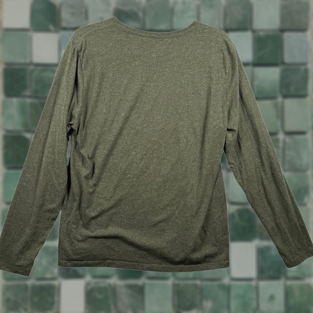 Old Navy Old Navy Mens M Soft-Washed Long Sleeve Tee Olive Green Heather Crew Neck Basic Size US M / EU 48-50 / 2 - 1 Thumbnail