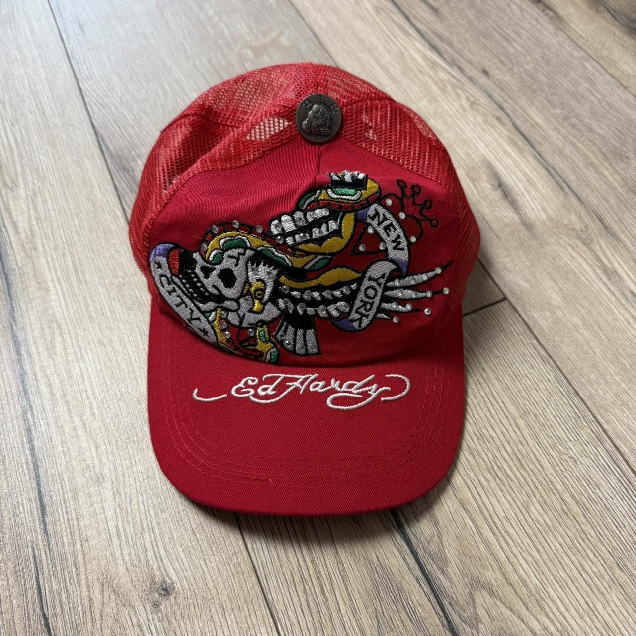 Ed Hardy Ed Hardy Trucker Hat Vintage Tatoo 2000s Size ONE SIZE - 2 Thumbnail