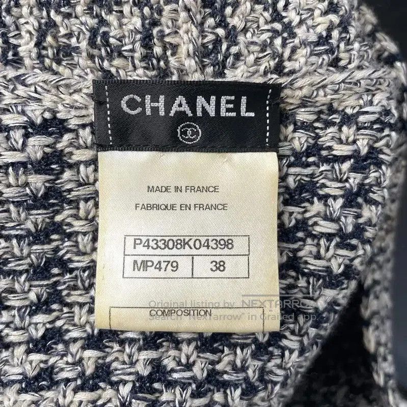 Chanel Chanel Gray Cotton Blend Sweater for Women . Size L / US 10 / IT 46 - 3 Thumbnail