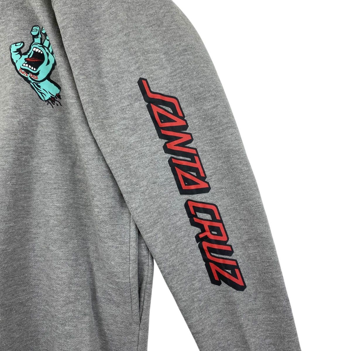 Santa Cruz Skateboards SANTA CRUZ Screaming Hand Crew Logo Print Grey Sweatshirt Size US M / EU 48-50 / 2 - 6 Thumbnail