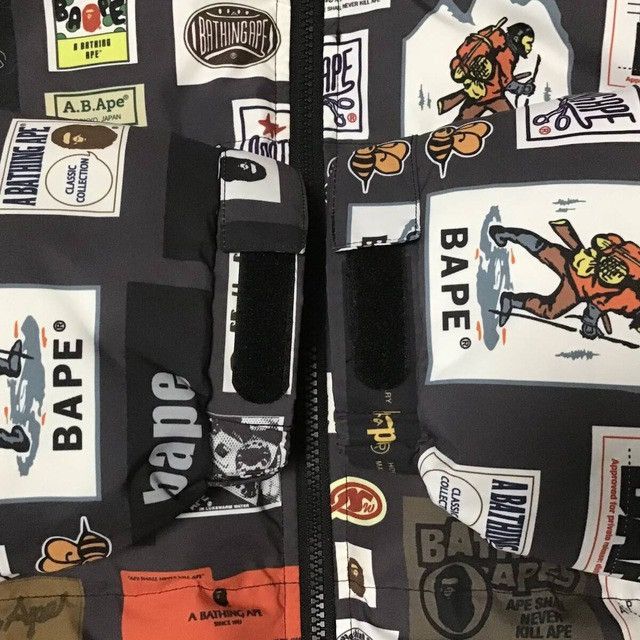 Bape BAPE MULTI LABEL Puffer Down Jacket a bathing ape Size US L / EU 52-54 / 3 - 4 Thumbnail
