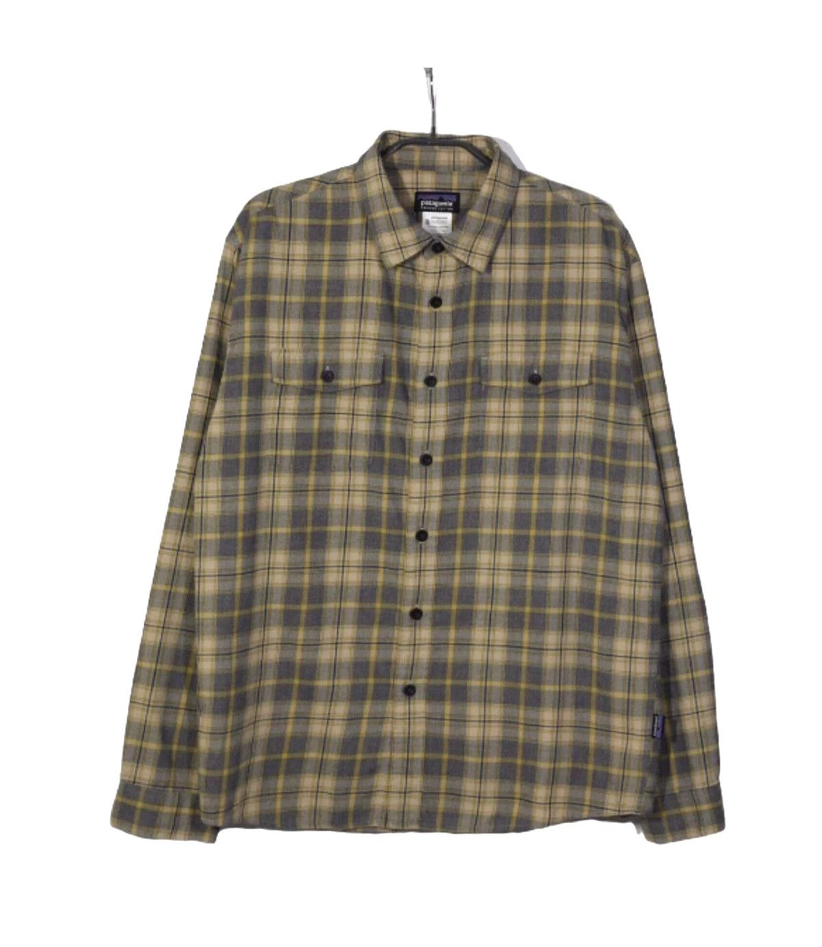 Patagonia Fezzman Button Down Shirt Plaid Organic Cotton