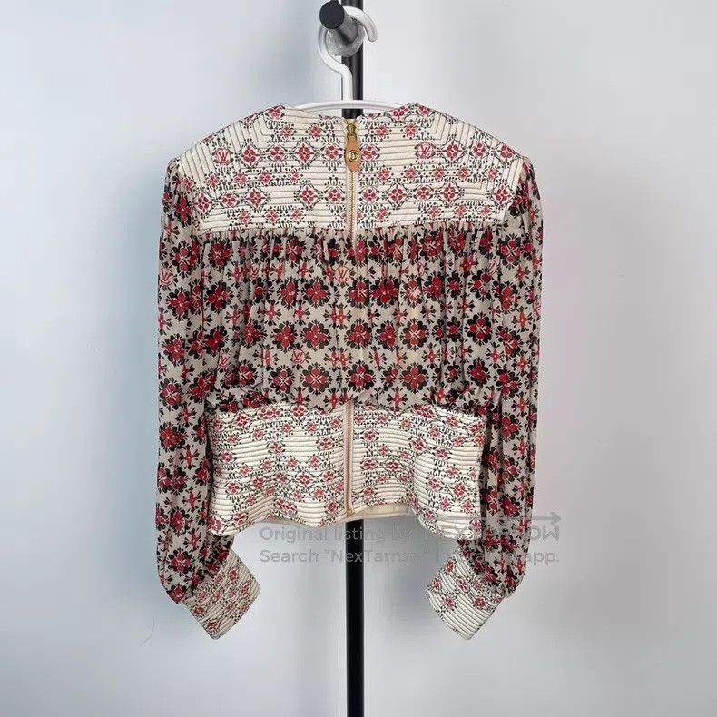 Louis Vuitton Louis Vuitton Retro French Floral Full Print Long Sleeve Size XS / US 0-2 / IT 36-38 - 3 Thumbnail