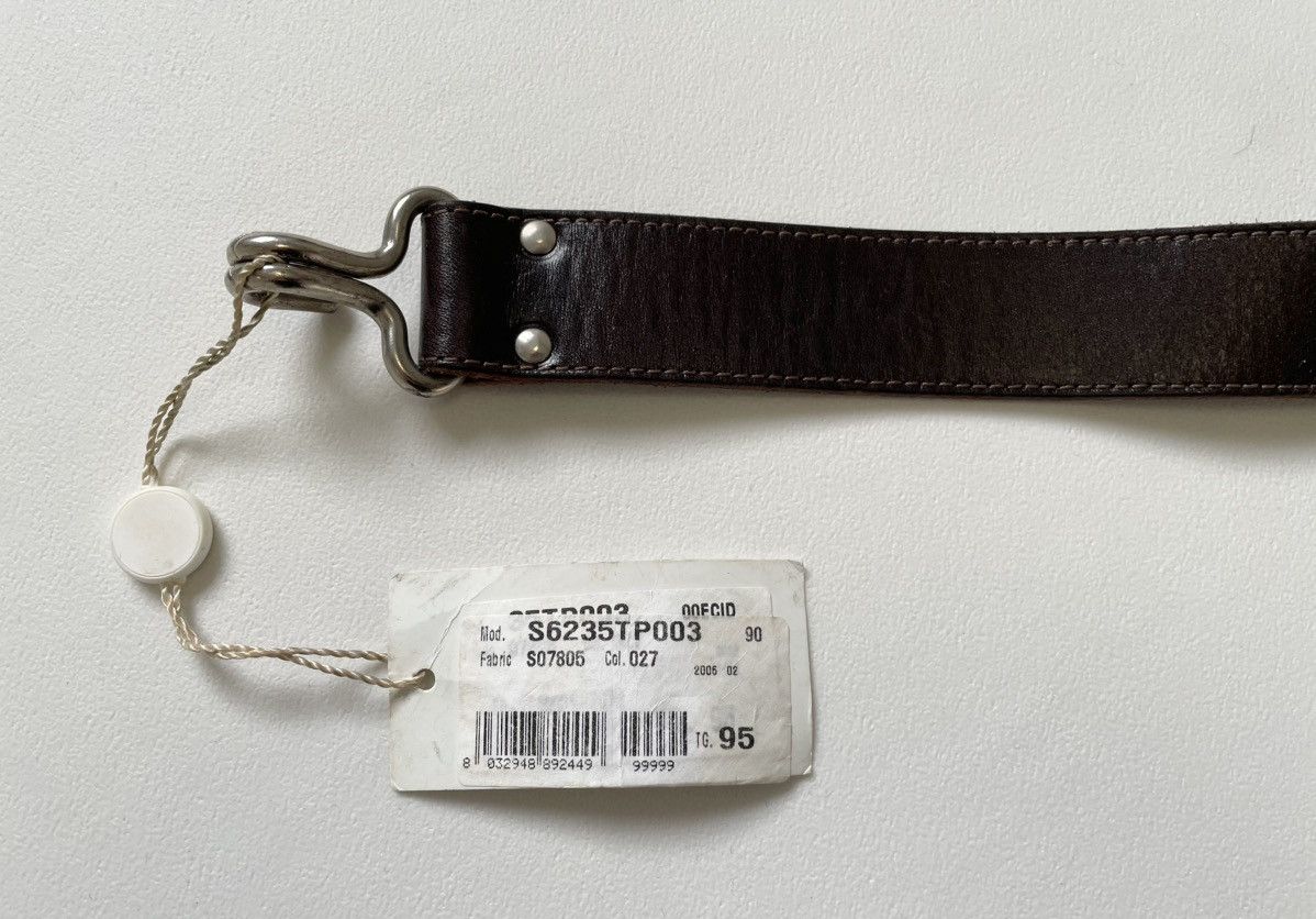 Maison Margiela A/W 06 Brown Leather ‘Bondage Belt’ Size 34 - 10 Thumbnail