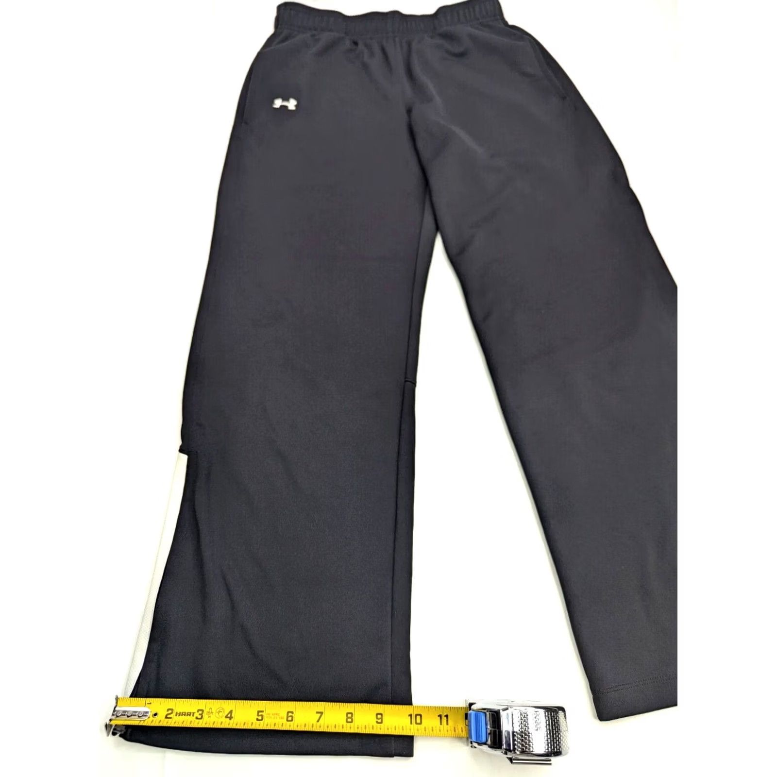 Under Armour Under Armour All Season Gear Pants Women S 28x29 Knit Black Loose Drawstring Elastic Waist Sports Gear Size 28" / US 6 / IT 42 - 2 Thumbnail