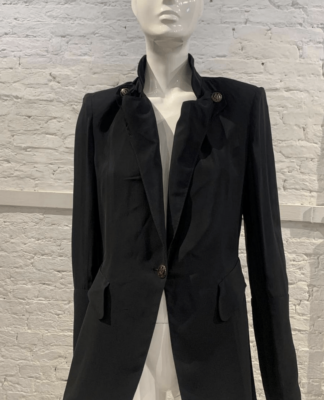 Balenciaga Balenciaga by Nicolas Ghesquière, S/S 2005 black jacket Size XS / US 0-2 / IT 36-38 - 3 Thumbnail