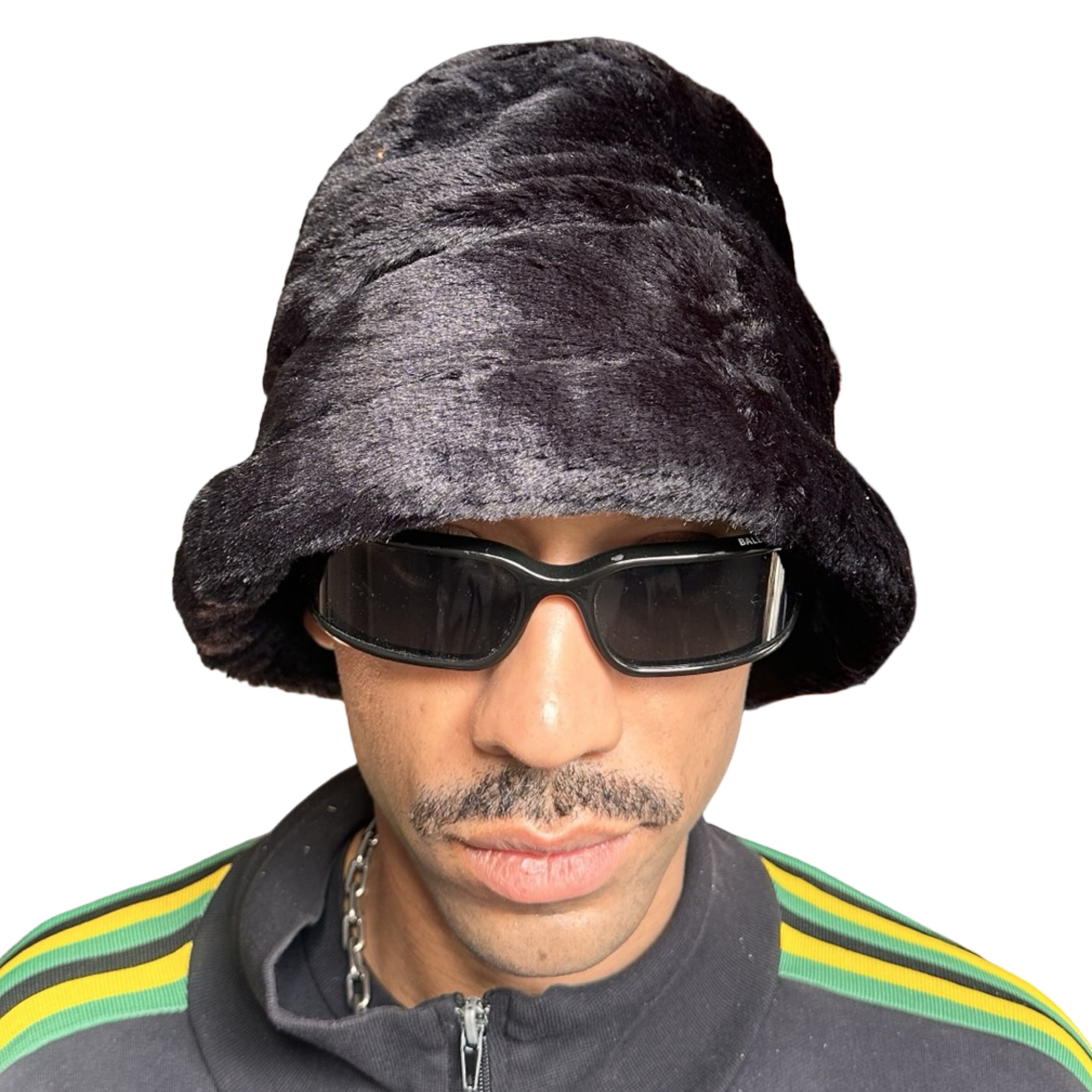 Other Vintage Black Faux Fur Winter Bucket Hat Size ONE SIZE - 1 Thumbnail