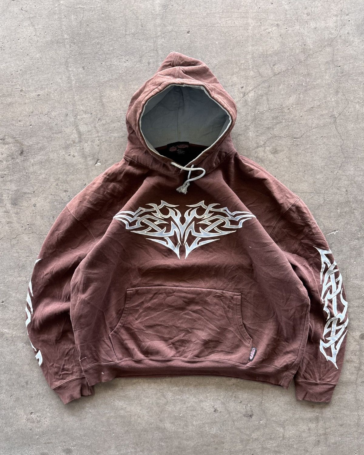 JNCO JNCO Style Tribal Sepphire Brown Hoodie Size US XXL / EU 58 / 5 - 1 Thumbnail