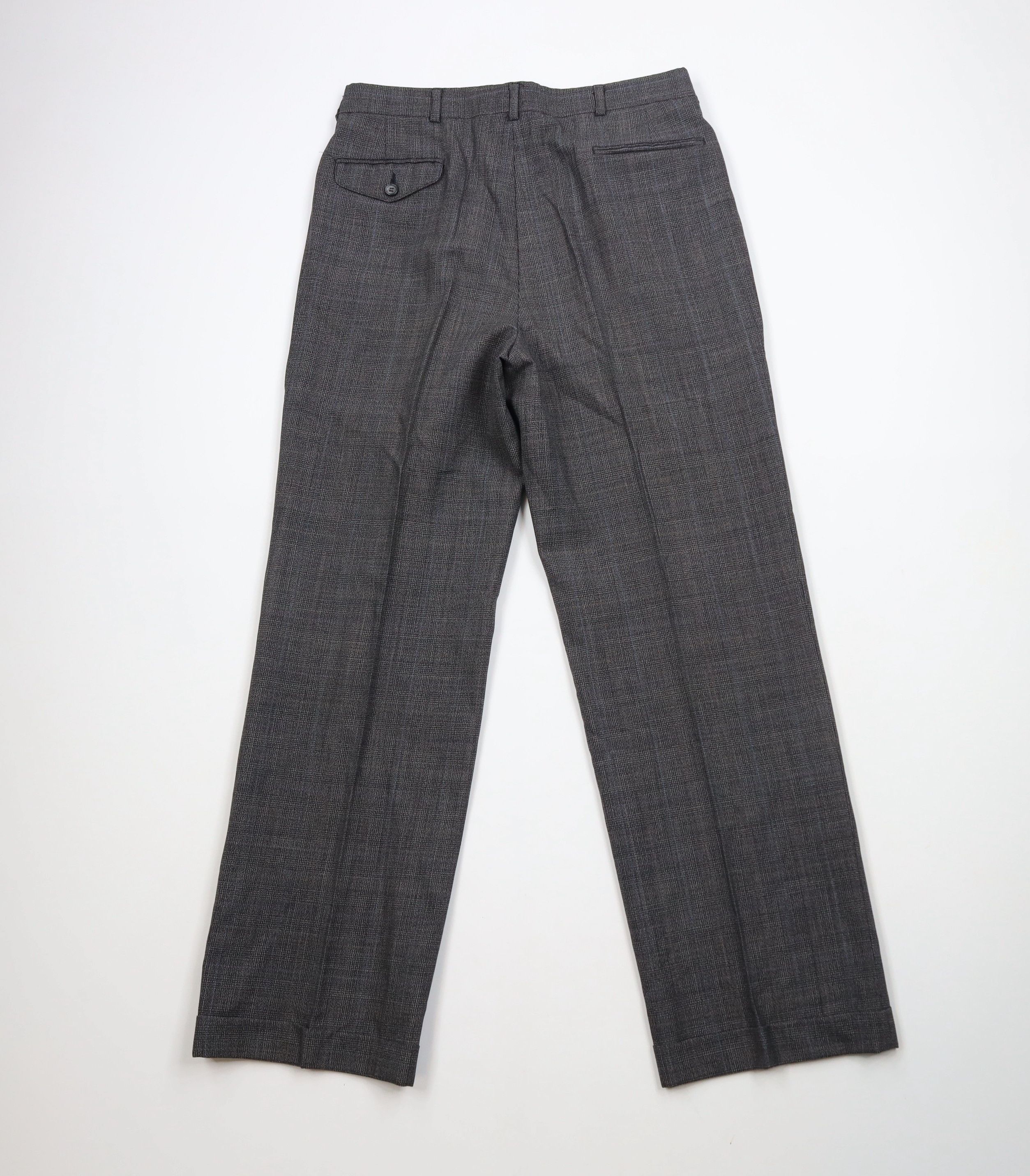 Vintage Vintage 70s Streetwear Pleated Wide Leg Chino Pants Plaid Size US 31 - 7 Thumbnail