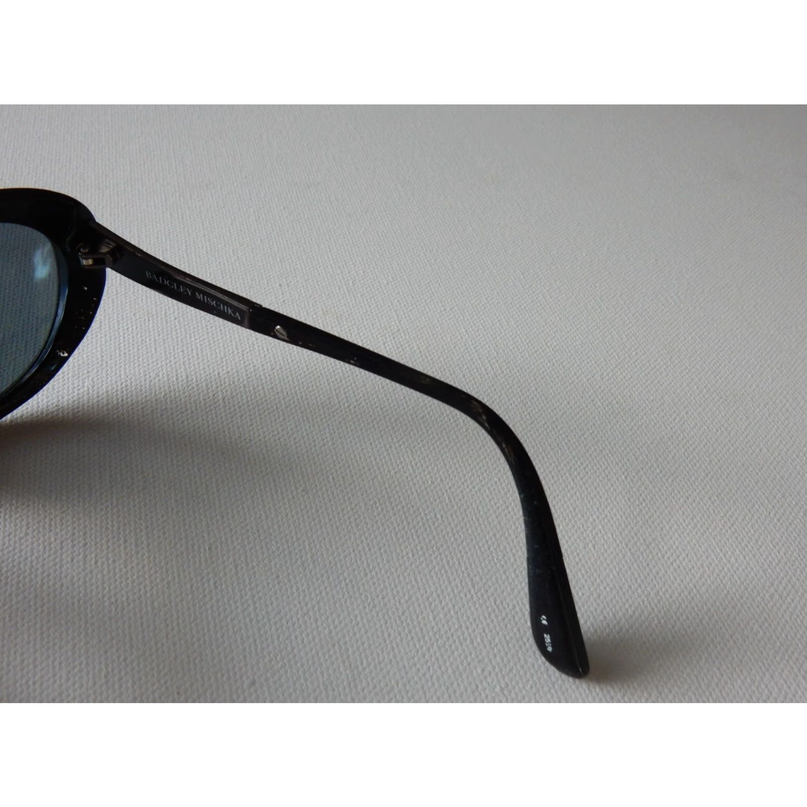 Badgley Mischka VINTAGE Badgley Mischka Sunglasses Women Frame 58x18mm Black Prescription Crystals Size ONE SIZE - 5 Thumbnail