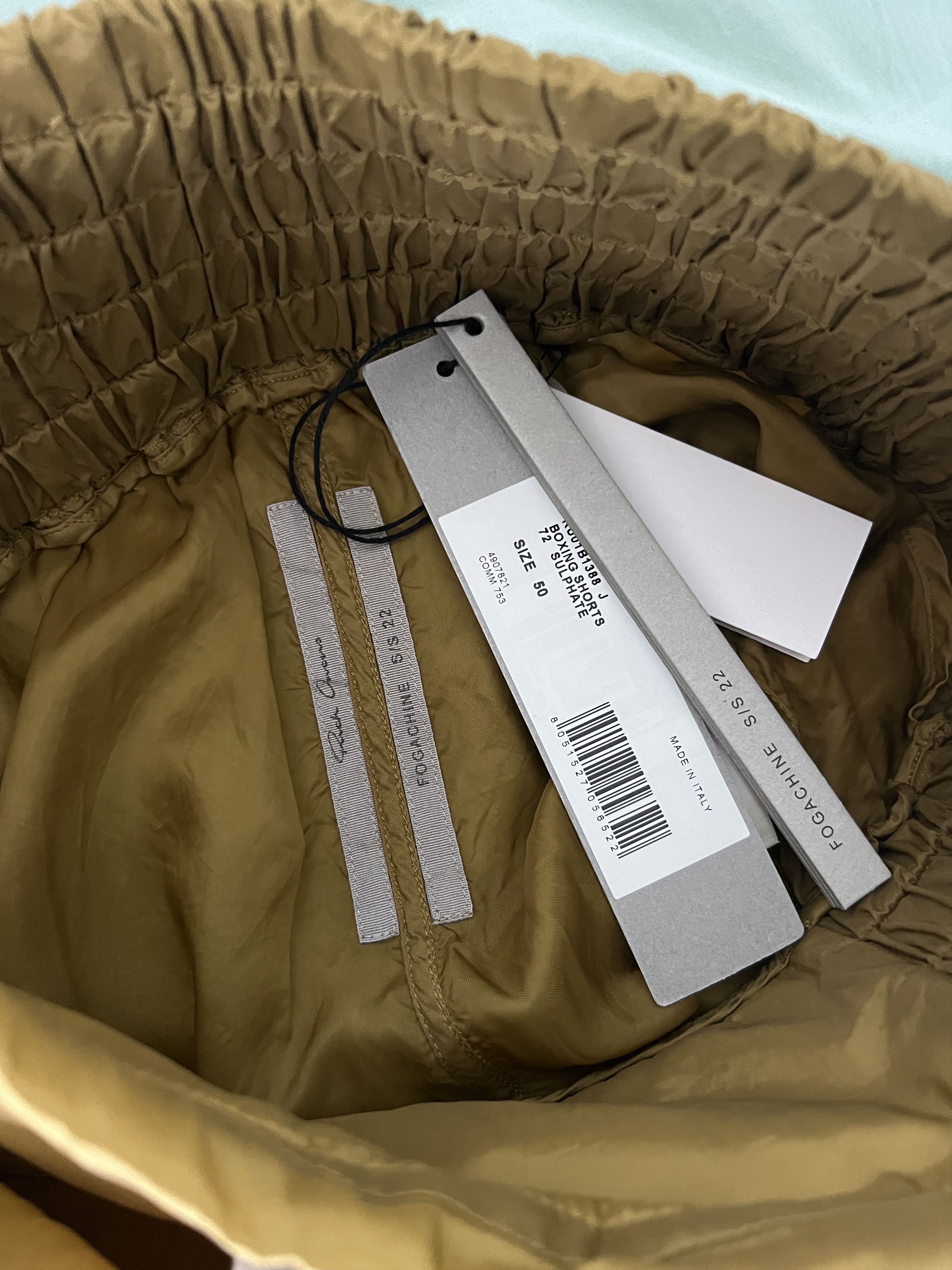 Rick Owens Rick Owens Boxing Shorts in Sulphate Yellow Size US 34 / EU 50 - 7 Thumbnail