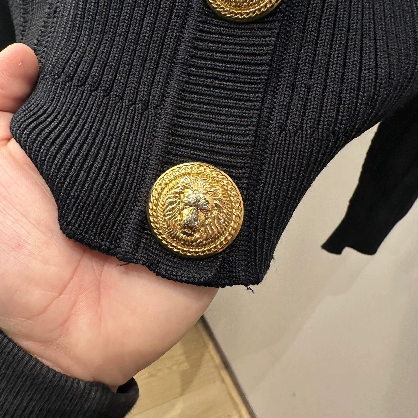 Balmain Balmain 24SS Women's Gold Button Knit Cardigan FR 36 Size XS / US 0-2 / IT 36-38 - 6 Thumbnail