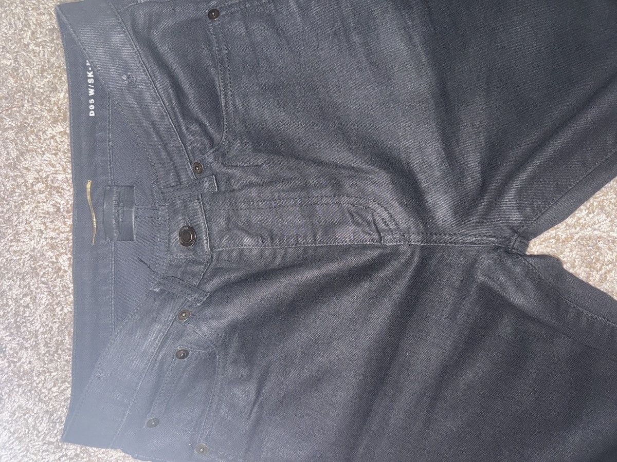 Saint Laurent Paris Saint Laurent Waxed Raw Hem Jeans - SS13 Size US 29 - 1 Thumbnail