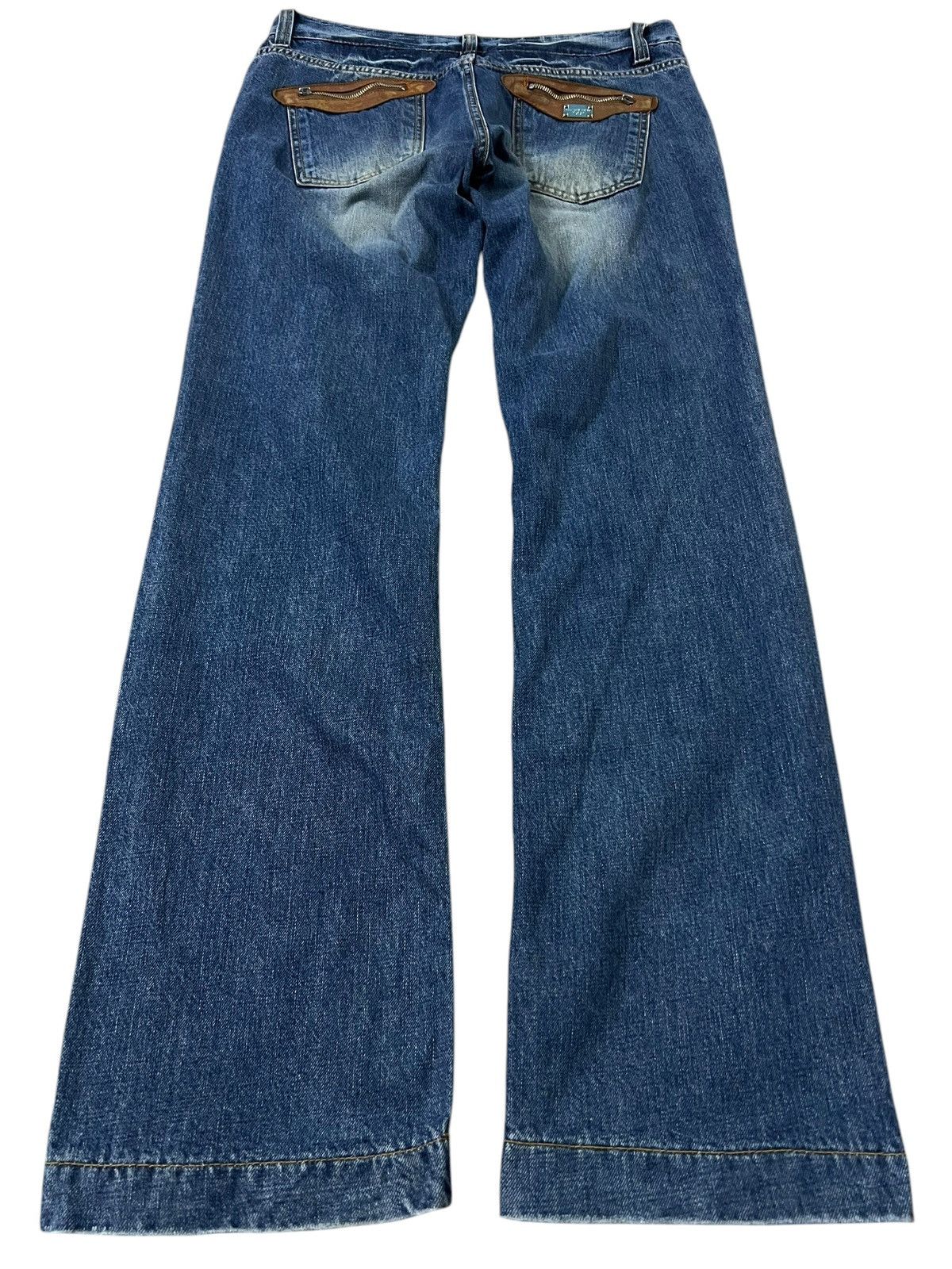 Dolce & Gabbana × Vintage DOLCE & GABBANA WASHED BLUE JEANS Size US 34 / EU 50 - 2 Thumbnail