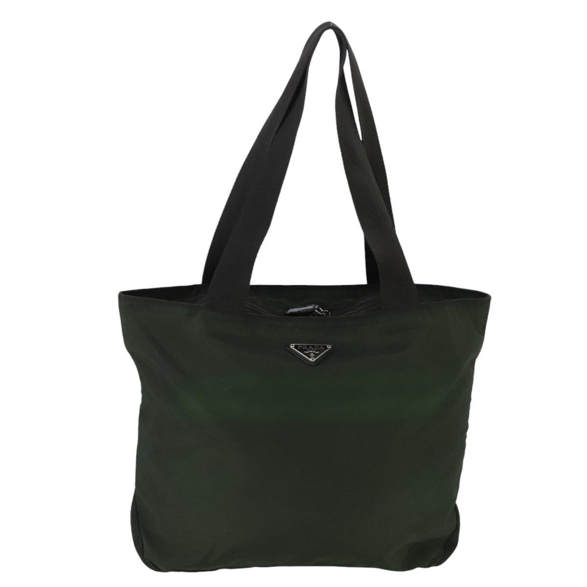 Prada Re-Nylon Khaki Synthetic Tote Bag (Pre-Owned) Size ONE SIZE - 1 Thumbnail