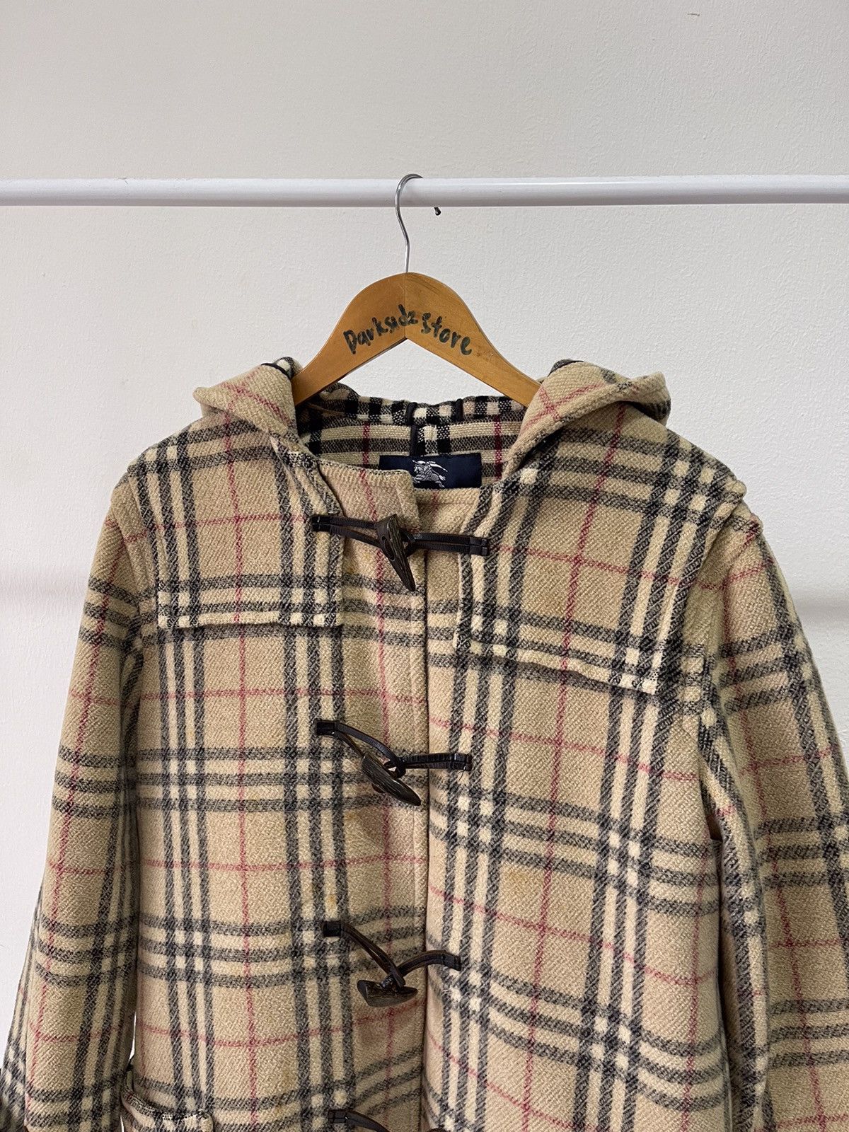 Burberry × Vintage Burberry Nova Check Duffle Coat Size US M / EU 48-50 / 2 - 6 Thumbnail