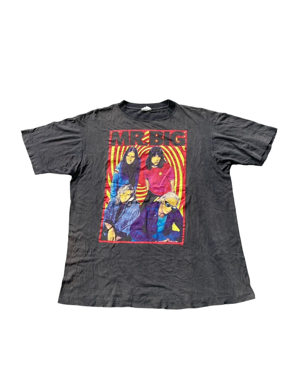 Vintage VTG 1996 Mr Big Japan Tour Faded Distresed Size US L / EU 52-54 / 3 - 1 Thumbnail