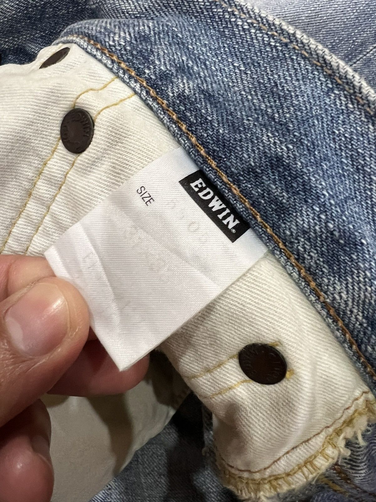 Edwin Vintage Edwin 505zx Selvedge Faded Jean Size US 31 - 15 Thumbnail