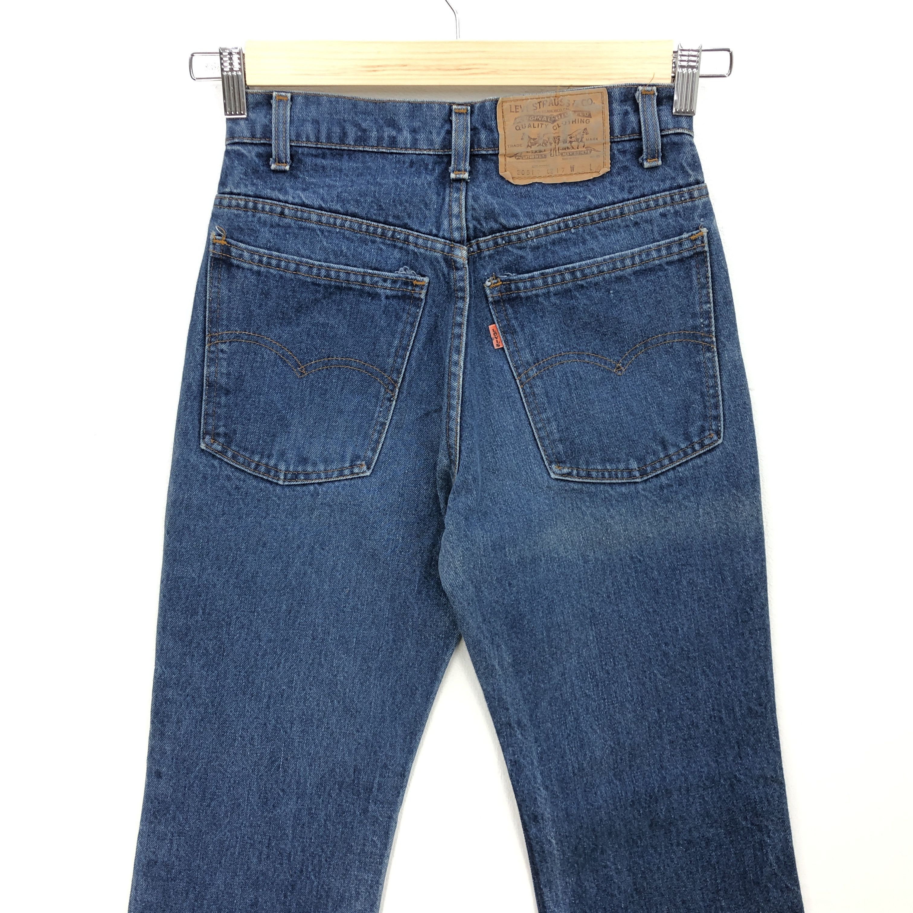 Levi's 80s True Vintage Levis 517 Bell Bottom Orange Tab Jeans Size 26" / US 2 / IT 38 - 4 Thumbnail