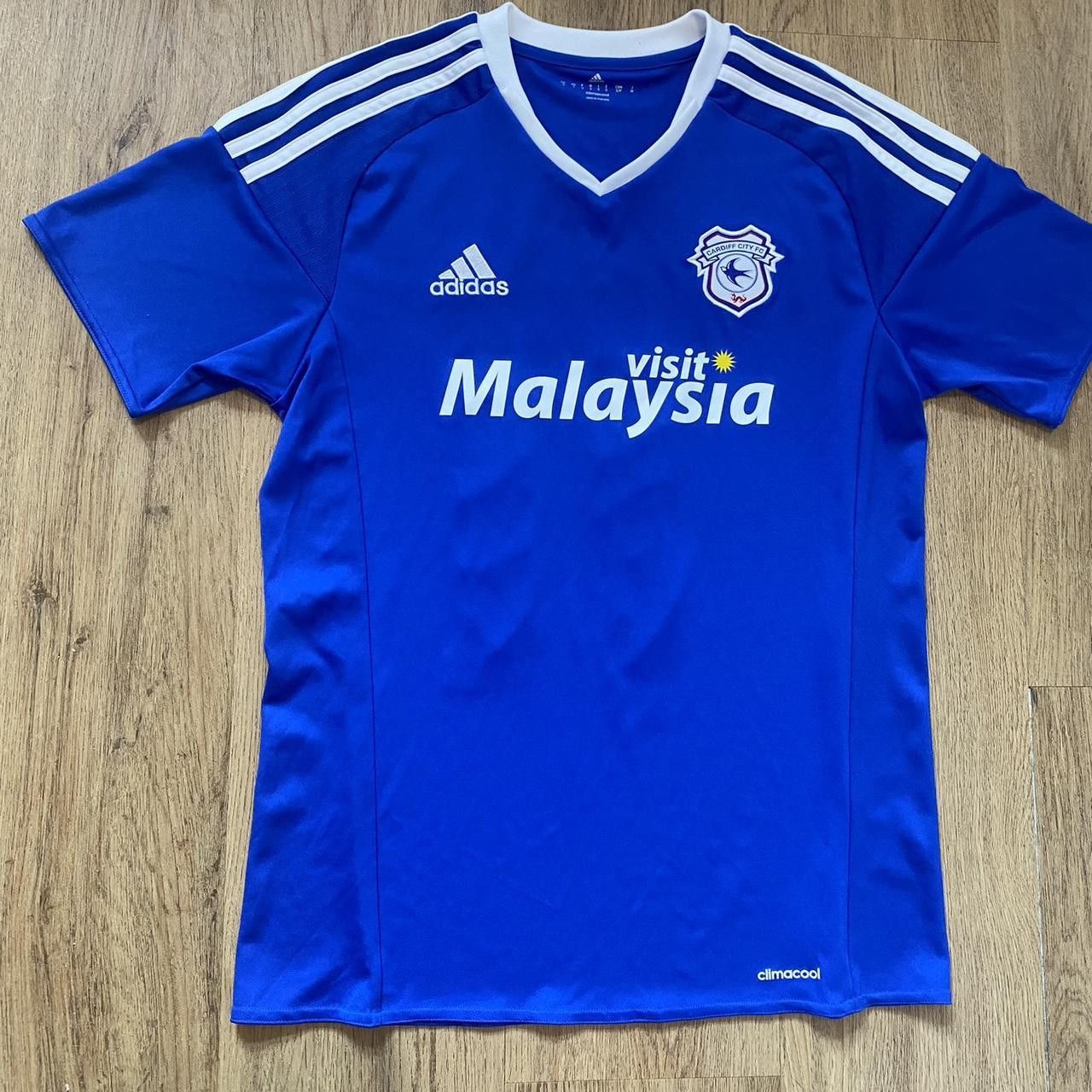 Adidas 2016-17 Cardiff City Adidas Home Football Shirt Size US S / EU 44-46 / 1 - 1 Thumbnail