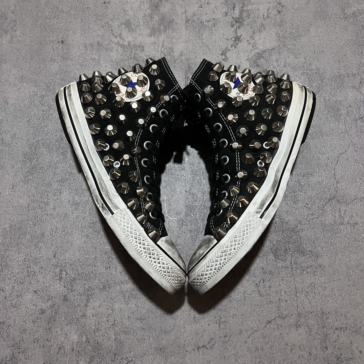 Japanese Brand Custom Studded Converse Chuck Taylor Hi Alt Punk Style Hedi Size US 9.5 / EU 42-43 - 3 Thumbnail