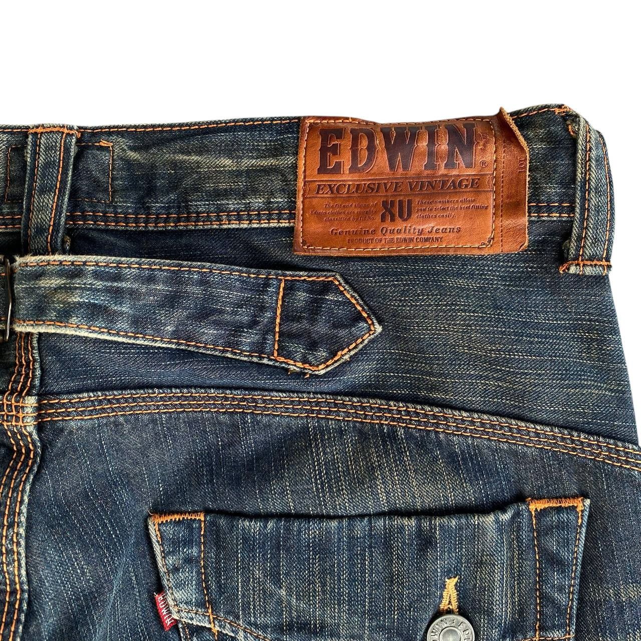 Edwin × Vintage FLARED EDWIN EXCLUSIVE VINTAGE MUDWASH CLAWMARK BUCKLE BACK Size US 34 / EU 50 - 12 Thumbnail