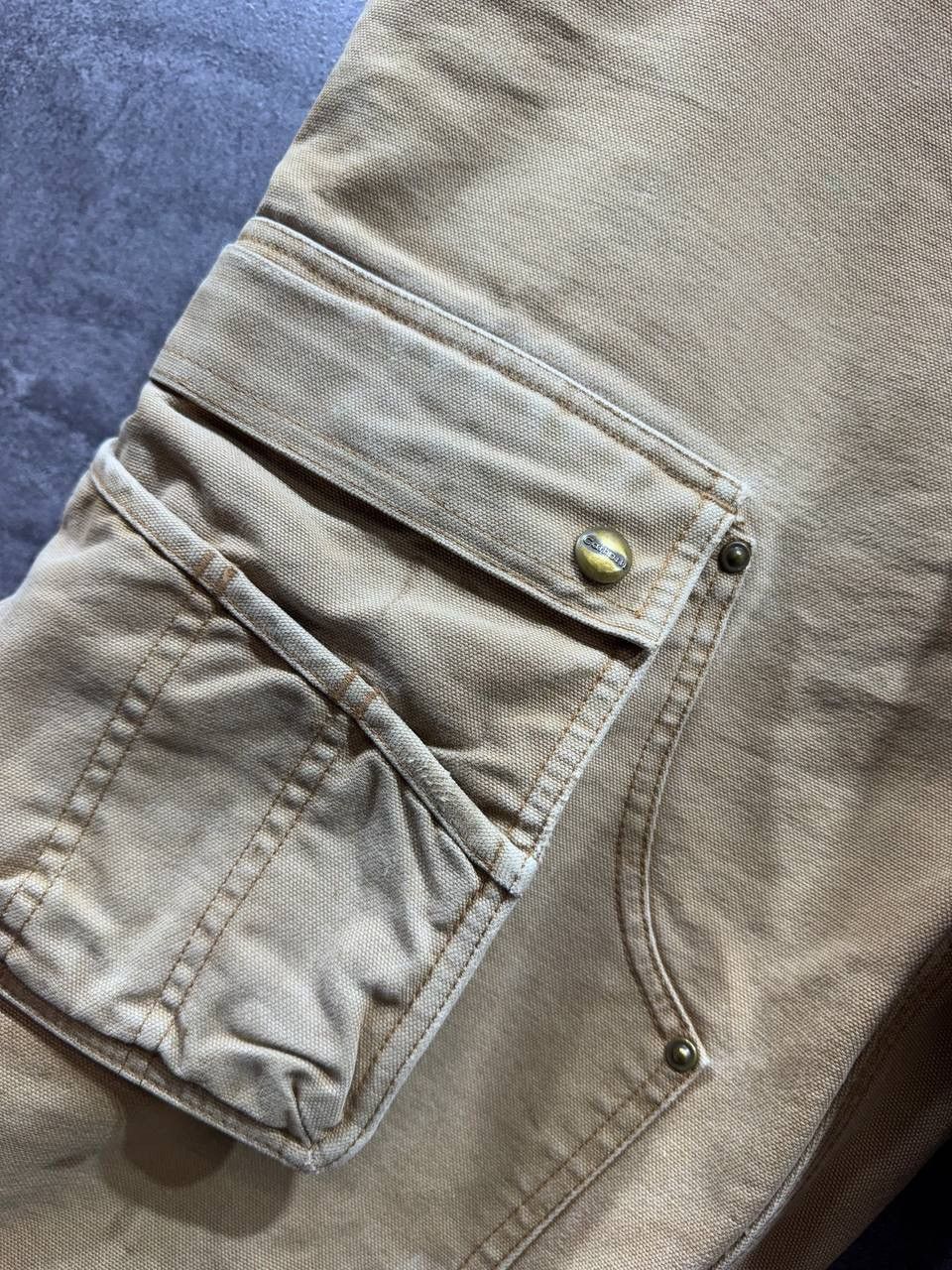Carhartt Carhartt EB219 Tan Brown Cargo Double Knee Work Pants Size US 30 / EU 46 - 11 Thumbnail