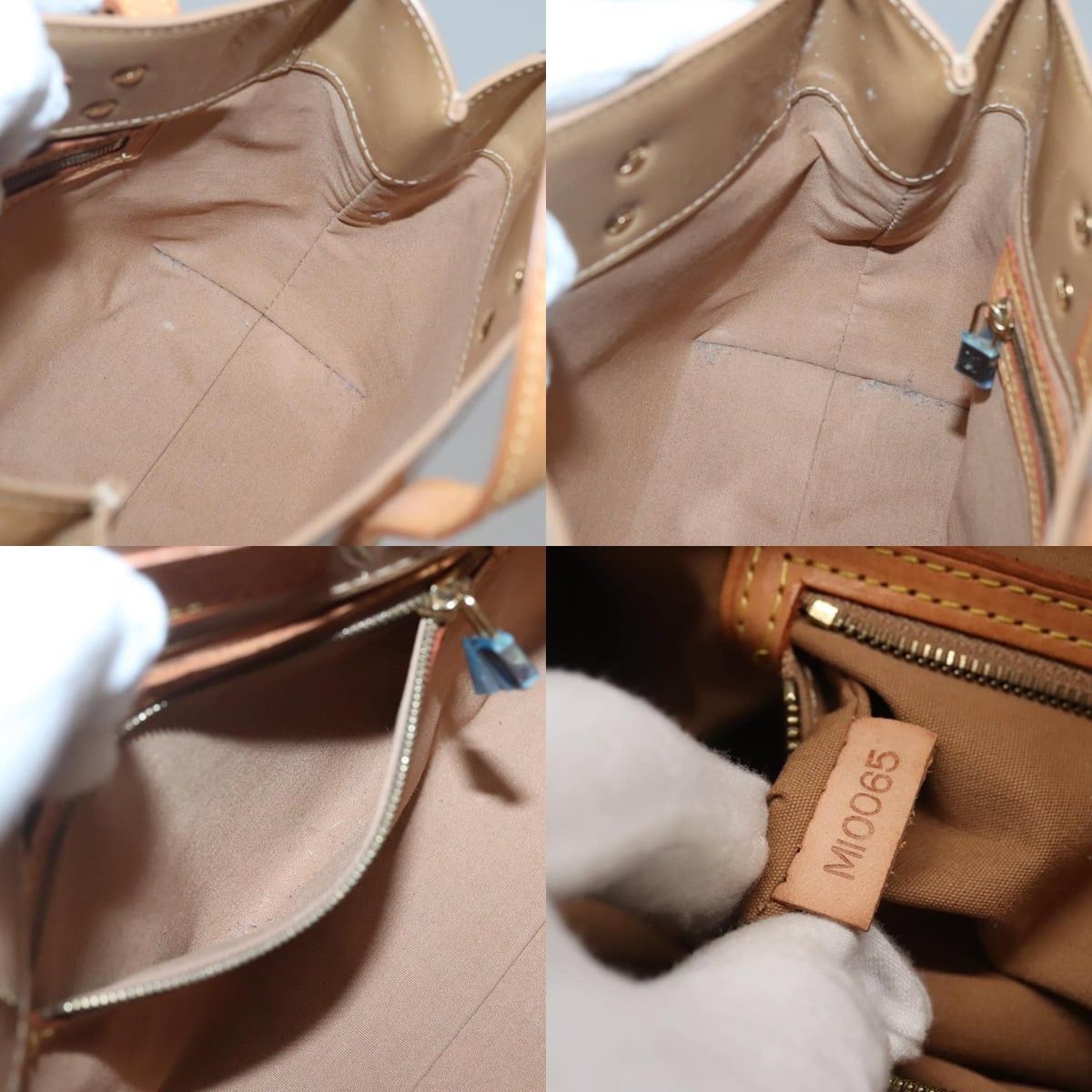 Louis Vuitton LOUIS VUITTON Monogram Vernis Reade PM Hand Bag Noisette Size ONE SIZE - 12 Thumbnail