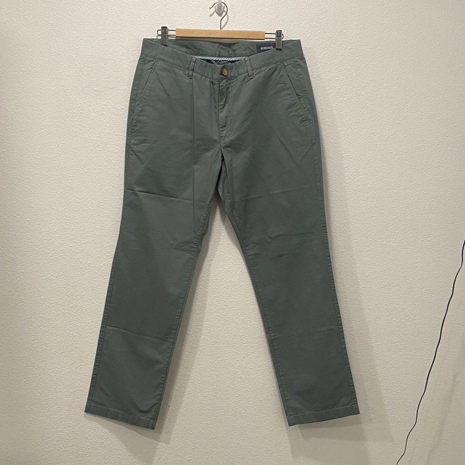 Bonobos Bonobos Men's Olive Chinos - 35x32 Size US 35 - 1 Thumbnail